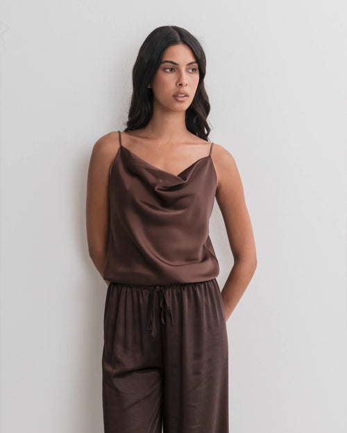 Canottiera effetto seta