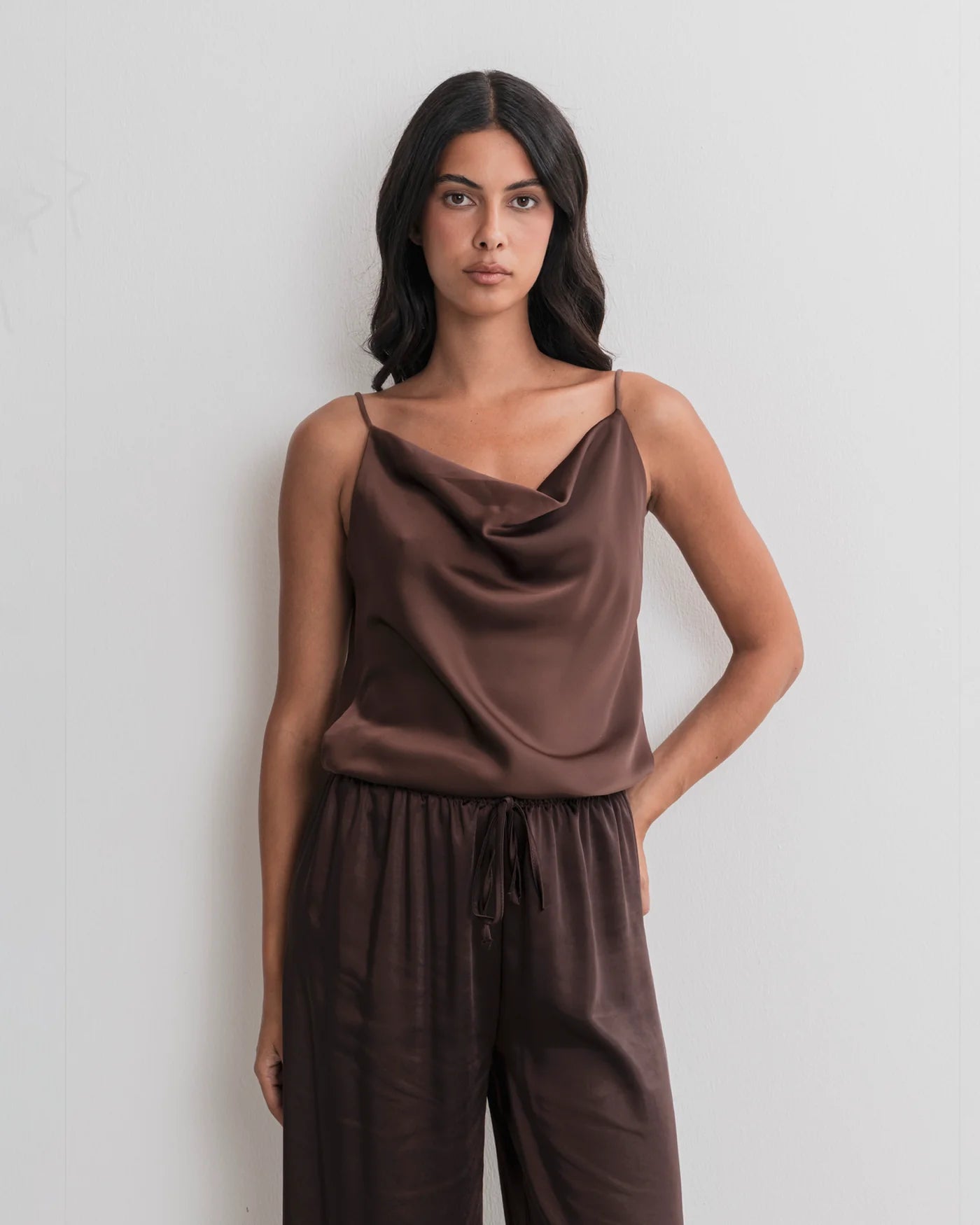 Canottiera effetto seta